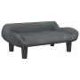 Cama para perros de terciopelo gris oscuro 70x40x24 cm by , Beds for dogs - Ref: Foro24-171953, Price: 61,23 €, Discount: -5%%