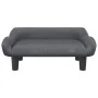 Cama para perros de terciopelo gris oscuro 70x40x24 cm by , Beds for dogs - Ref: Foro24-171953, Price: 61,23 €, Discount: -5%%
