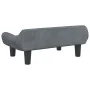 Cama para perros de terciopelo gris oscuro 70x40x24 cm by , Beds for dogs - Ref: Foro24-171953, Price: 61,23 €, Discount: -5%%