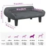 Cama para perros de terciopelo gris oscuro 70x40x24 cm by , Beds for dogs - Ref: Foro24-171953, Price: 61,23 €, Discount: -5%%