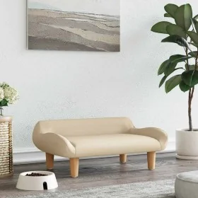 Cama para perros de tela crema 70x40x24 cm von , Betten für Hunde - Ref: Foro24-171945, Preis: 63,95 €, Rabatt: -5%%