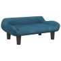 Cama para perros de terciopelo azul 70x40x24 cm by , Beds for dogs - Ref: Foro24-171951, Price: 60,96 €, Discount: -5%%