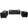 Conjunto de sofás de 2 y 3 plazas y sillón de cuero artificial negro von , Sofas - Ref: Foro24-272179, Preis: 860,42 €, Rabat...