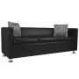 Conjunto de sofás de 2 y 3 plazas y sillón de cuero artificial negro von , Sofas - Ref: Foro24-272179, Preis: 860,42 €, Rabat...