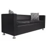 Conjunto de sofás de 2 y 3 plazas y sillón de cuero artificial negro von , Sofas - Ref: Foro24-272179, Preis: 860,42 €, Rabat...