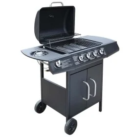 Barbacoa grill de gas 4+1 quemadores negra by , Barbecues - Ref: Foro24-273789, Price: 280,93 €, Discount: -5%%