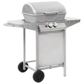 Barbacoa portátil de gas con 2 zonas plateada acero inoxidable von , Grillen - Ref: Foro24-276149, Preis: 150,80 €, Rabatt: -5%%
