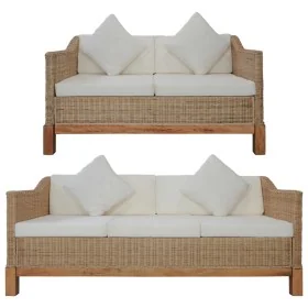 Juego de sofás con cojines 2 piezas ratán natural von , Sofas - Ref: Foro24-278615, Preis: 1,00 €, Rabatt: -5%%