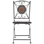 Set mesa y sillas bistró 3 piezas mosaico cerámica naranja/gris by , Garden sets - Ref: Foro24-279691, Price: 240,74 €, Disco...