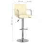 Taburetes de cocina 2 unidades cuero sintético color crema von , Küchenhocker - Ref: Foro24-334597, Preis: 131,81 €, Rabatt: ...