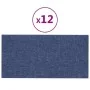 Paneles de pared 12 uds tela azul 60x30 cm 2,16 m² by , Wall covering - Ref: Foro24-343854, Price: 71,04 €, Discount: -5%%