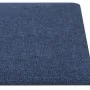Paneles de pared 12 uds tela azul 60x30 cm 2,16 m² by , Wall covering - Ref: Foro24-343854, Price: 71,04 €, Discount: -5%%