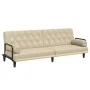 Sofá cama con reposabrazos tela color crema de , Sofás - Ref: Foro24-351940, Precio: 262,76 €, Descuento: -5%%