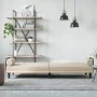 Sofá cama con reposabrazos tela color crema de , Sofás - Ref: Foro24-351940, Precio: 262,76 €, Descuento: -5%%