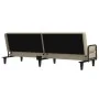 Sofá cama con reposabrazos tela color crema de , Sofás - Ref: Foro24-351940, Precio: 262,76 €, Descuento: -5%%