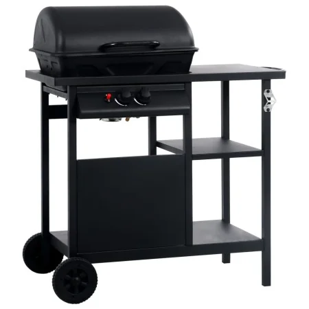 Barbacoa portátil de gas con mesita de 3 estantes negro von , Grillen - Ref: Foro24-3051180, Preis: 159,79 €, Rabatt: -5%%