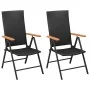 Juego de comedor para jardín 3 piezas negro y marrón von , Gartensets - Ref: Foro24-3060076, Preis: 295,24 €, Rabatt: -5%%