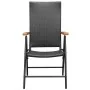 Juego de comedor para jardín 3 piezas negro y marrón von , Gartensets - Ref: Foro24-3060076, Preis: 295,24 €, Rabatt: -5%%