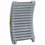 Tumbona con cojín madera maciza de acacia gris by , Loungers - Ref: Foro24-3064052, Price: 149,88 €, Discount: -5%%