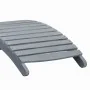 Tumbona con cojín madera maciza de acacia gris by , Loungers - Ref: Foro24-3064052, Price: 149,88 €, Discount: -5%%