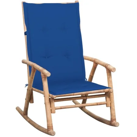 Silla mecedora con cojín bambú von , Gartenstühle - Ref: Foro24-3063913, Preis: 139,00 €, Rabatt: -5%%