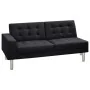 Sofá cama cuero sintético negro de , Sofás - Ref: Foro24-244304, Precio: 270,96 €, Descuento: -5%%