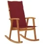Silla mecedora con cojines madera maciza de acacia von , Gartenstühle - Ref: Foro24-3064188, Preis: 191,17 €, Rabatt: -5%%