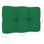 Silla de jardín y cojines verde madera pino impregnada von , Gartenstühle - Ref: Foro24-3065746, Preis: 174,16 €, Rabatt: -5%%