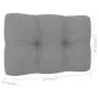 Sillas de jardín cojines 2 uds gris madera de pino impregnada by , Garden chairs - Ref: Foro24-3065790, Price: 401,04 €, Disc...