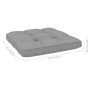 Sillas de jardín cojines 2 uds gris madera de pino impregnada by , Garden chairs - Ref: Foro24-3065790, Price: 401,04 €, Disc...