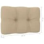 Sillas de jardín cojines 2 uds beige madera de pino impregnada von , Gartenstühle - Ref: Foro24-3065792, Preis: 395,38 €, Rab...