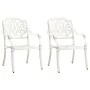 Mesa y sillas de bistró 3 piezas aluminio fundido blanco von , Gartensets - Ref: Foro24-3070573, Preis: 492,02 €, Rabatt: -5%%