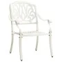 Mesa y sillas de bistró 3 piezas aluminio fundido blanco von , Gartensets - Ref: Foro24-3070573, Preis: 492,02 €, Rabatt: -5%%