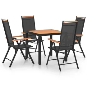 Juego de comedor de jardín 5 piezas aluminio negro von , Gartensets - Ref: Foro24-3070628, Preis: 442,87 €, Rabatt: -5%%