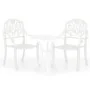 Mesa y sillas de bistró 3 piezas aluminio fundido blanco von , Gartensets - Ref: Foro24-3070567, Preis: 410,60 €, Rabatt: -5%%