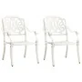 Mesa y sillas de bistró 3 piezas aluminio fundido blanco von , Gartensets - Ref: Foro24-3070567, Preis: 410,60 €, Rabatt: -5%%