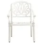 Mesa y sillas de bistró 3 piezas aluminio fundido blanco von , Gartensets - Ref: Foro24-3070567, Preis: 410,60 €, Rabatt: -5%%