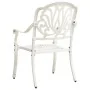Mesa y sillas de bistró 3 piezas aluminio fundido blanco von , Gartensets - Ref: Foro24-3070567, Preis: 410,60 €, Rabatt: -5%%