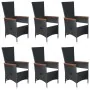 Juego de comedor de jardín 7 piezas ratán sintético negro von , Gartensets - Ref: Foro24-3070766, Preis: 1,00 €, Rabatt: -5%%