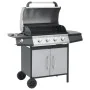 Barbacoa grill de gas 4+1 quemadores negra y plateada von , Grillen - Ref: Foro24-3072536, Preis: 451,41 €, Rabatt: -5%%