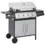 Barbacoa grill de gas 4+1 quemadores negra y plateada von , Grillen - Ref: Foro24-3072536, Preis: 451,41 €, Rabatt: -5%%