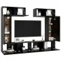 Set de muebles de salón TV 6 piezas madera de ingeniería negro von , TV-Möbel - Ref: Foro24-3078804, Preis: 290,78 €, Rabatt:...