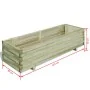 Arriate rectangular madera 120x40x30 cm by , Pots and planters - Ref: Foro24-41661, Price: 86,15 €, Discount: -5%%