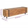 Mueble para TV madera teca macizo 110x30x32,5 cm by , TV Furniture - Ref: Foro24-326173, Price: 109,41 €, Discount: -5%%