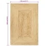 Alfombra de yute tejida a mano natural 120x180 cm de , Alfombras - Ref: Foro24-133729, Precio: 78,37 €, Descuento: -5%%