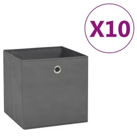Cajas de almacenaje 10 uds tela no tejida gris 28x28x28 cm von , Aufbewahrungskörbe - Ref: Foro24-325193, Preis: 41,65 €, Rab...
