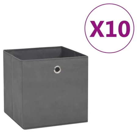 Cajas de almacenaje 10 uds tela no tejida gris 28x28x28 cm von , Aufbewahrungskörbe - Ref: Foro24-325193, Preis: 41,65 €, Rab...