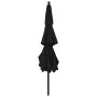 Sombrilla jardín de 3 niveles con palo de aluminio negro 3,5 m | Foro24.es | Tu tienda online para hogar, jardín y más Foro24.es