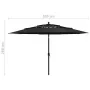 Sombrilla jardín de 3 niveles con palo de aluminio negro 3,5 m | Foro24.es | Tu tienda online para hogar, jardín y más Foro24.es