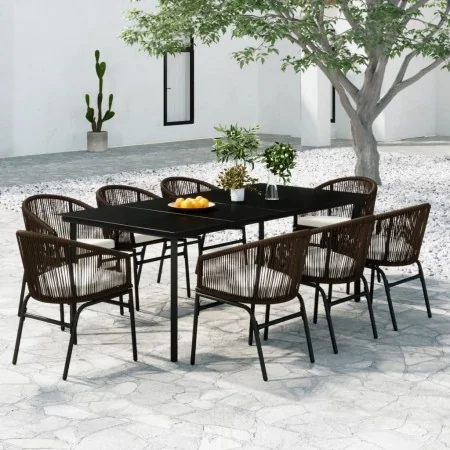 Juego de comedor de jardín 9 piezas marrón von , Gartensets - Ref: Foro24-3099232, Preis: 1,00 €, Rabatt: -5%%